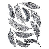 Temporary tattoo - Feathers pack - Maori, tribal by Skindesigned