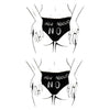 Sexy temporary tattoo - How About No - panties, buttocks.