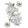 Peonies and lotus - Temporary Tattoo | Flowers collection Skindesigned