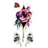 Removable tattoo (temporary) watercolor roses - Tattoo woman arm back by Skindesigned