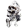 Ephemeral Tattoo (Temporary) Skull and Gun (weapon) - Skindesigned