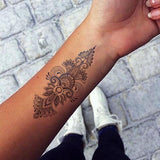 Temporary tattoo | Fake tattoo - TOTEM Inca of flowers - Skindesigned